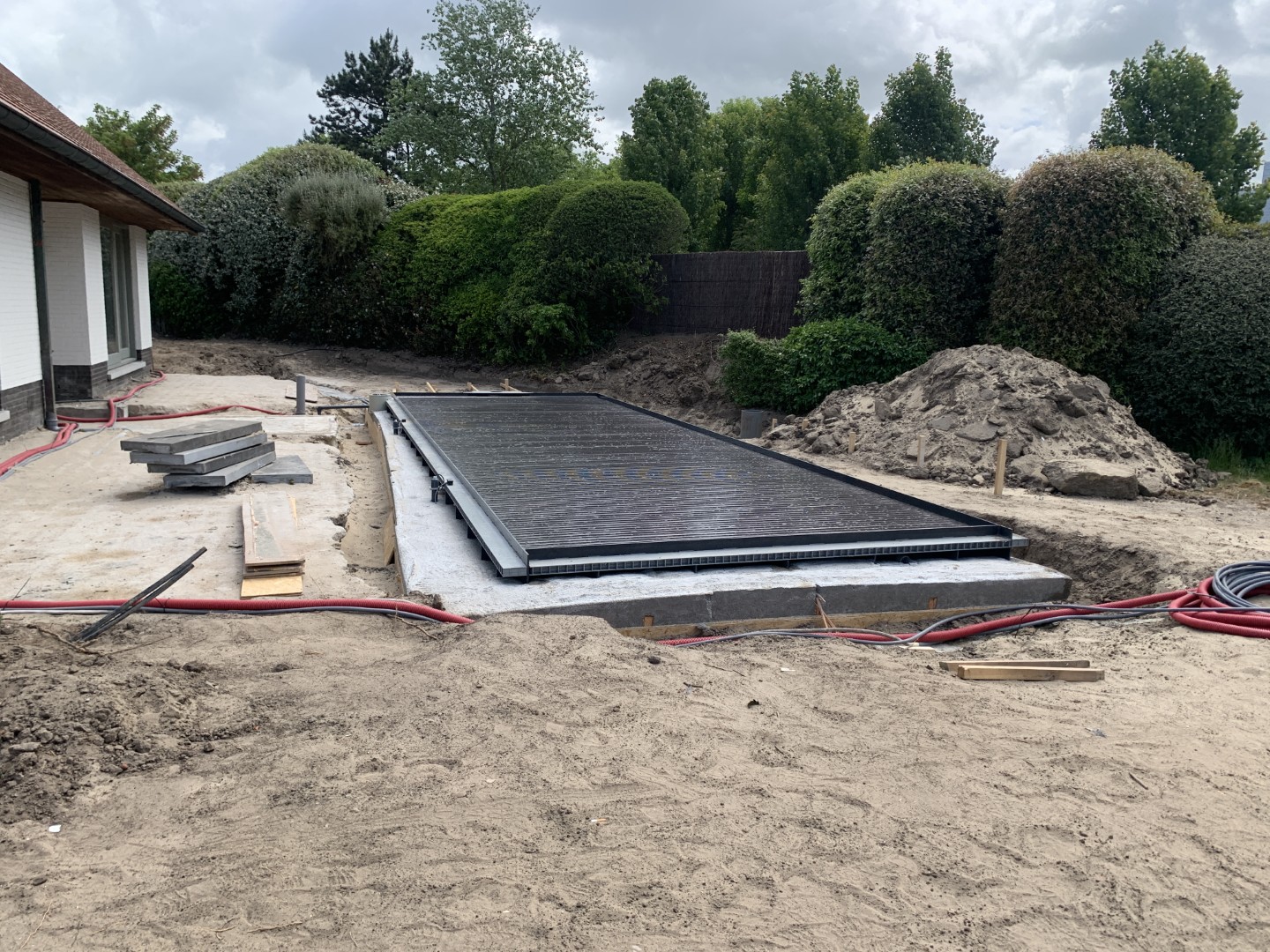 Plaatsing van zonnepanelen in de tuin